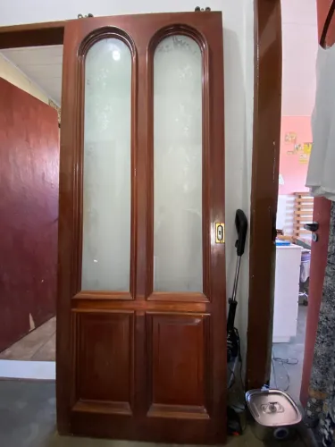 porta madeira vintage