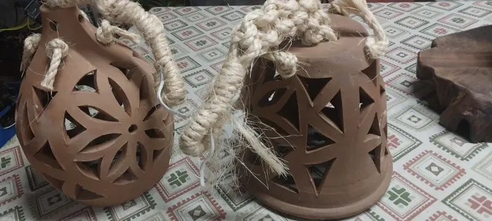 Luminárias rústicas 