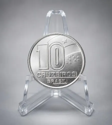 Lote com 100 moedas em ótimo estado 10 cruzeiros 1991