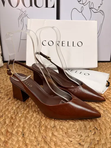 Scarpin slingback marrom Corello 38 (novo)