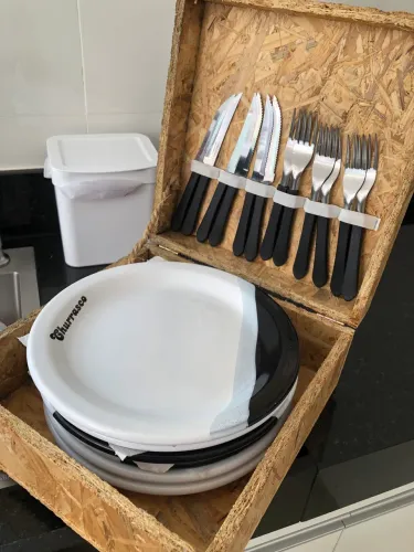 Kit prato porcelana churrasco