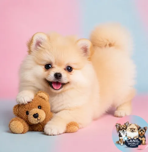 Filhotes de Lulu da Pomerania Anao com pedigree