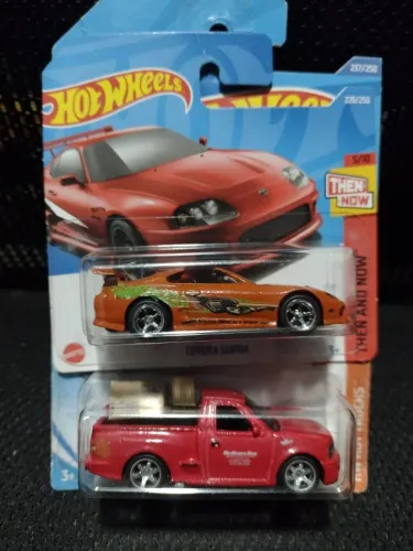 2 Minis Hot Wheels Custom - Supra e F150
