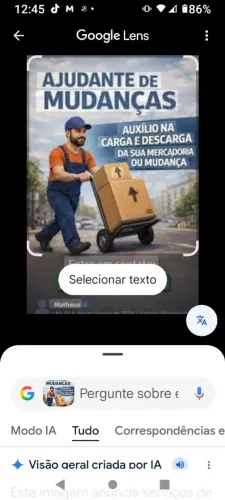 Ajudante de carga e descarga e mudança 