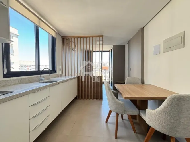 Apartamento loft mobiliado para alugar no bairro Bom Fim em Porto Alegre.