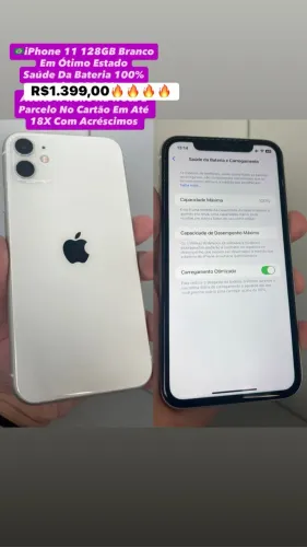 iPhone 11 128GB Branco (Usado)