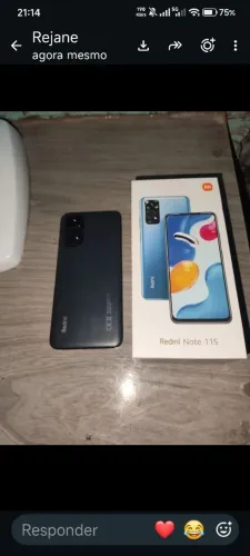 Redmi note 11s com caixa e nota de compra