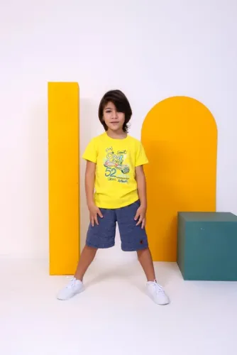 Conjunto Camisa e Bermuda Infantil Menino do 2 ao 10 anos