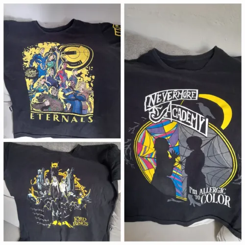 Camisas Piticas originais O senhor dos Anéis, Eternos e Wandinha