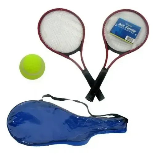 2 Raquetes de Tenis + Bola E Capa Com Alça