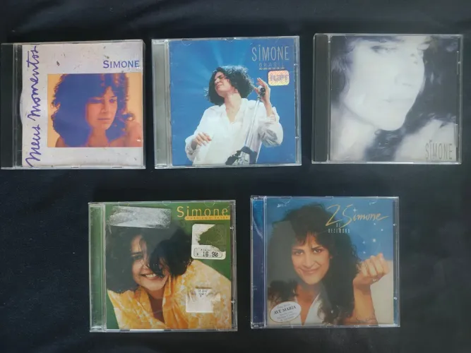 5 Cds Simone, Raio de Luz, Café com leite, Brasil o show, 2 de Dezembro, Meus momentos