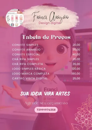 Design Digital - Convites, Chá Rifa, Logomarcas e Mais