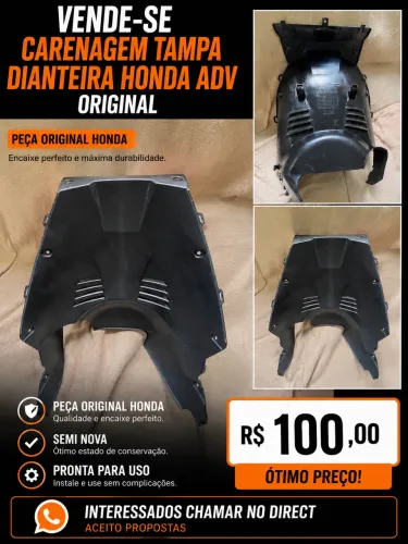 carenagem tampa dianteira honda adv original