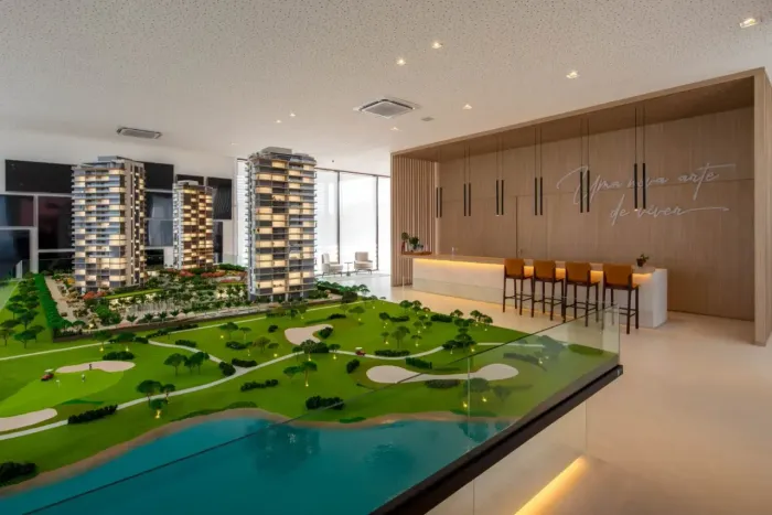 Apartamento Condomínio Oceana Golf tem 232 m 4 q 4 suítes, 3 vagas Barra Tijuca