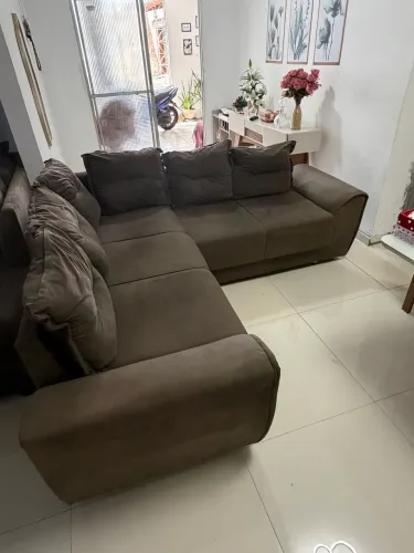 Sofá em L 5 lugares