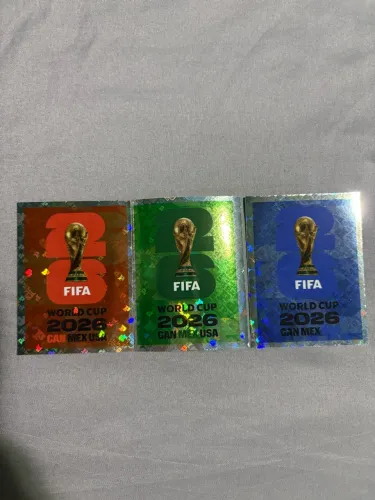 Figurinhas da copa 2026 FWC 6, 7 e 8