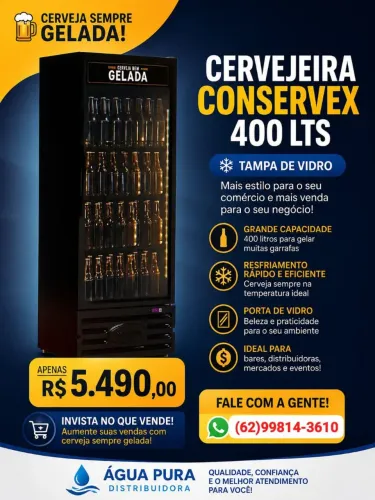 Cervejeira conservex 400 lts