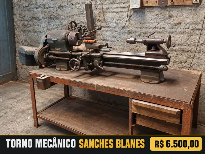 VENDE-SE TORNO MECÂNICO SANCHES BLANES