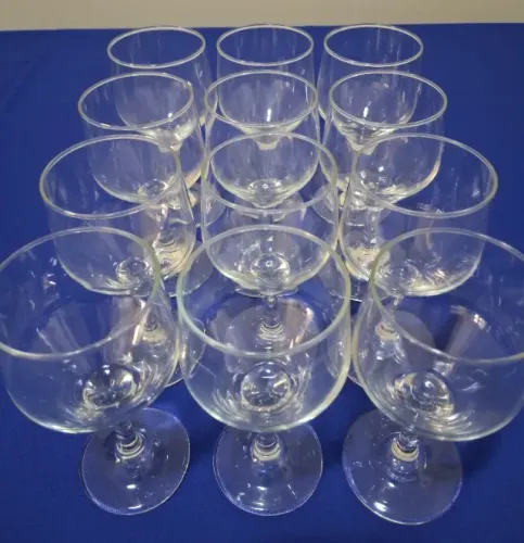 Jogo de Taças para Vinho, Cerveja, Água e Licor (51 unidades)