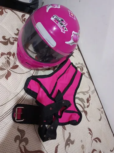 Vendo kit capacete+colete infantil