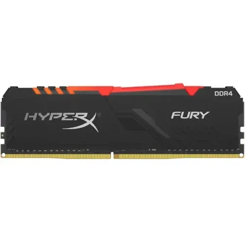 Memoria RAM HyperX Fury RGB, 32GB 4X8GB, 3200MHz, DDR4, CL15, Preto