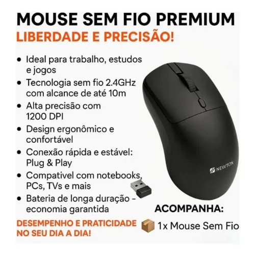 Mouse Sem Fio New Ion
