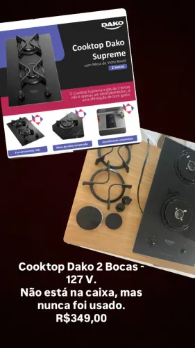 Cooktop 2 bocas 