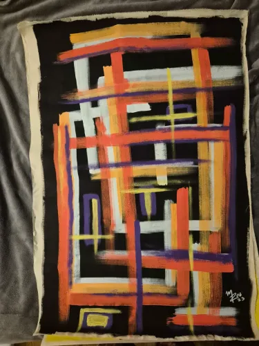 Arte Abstrata - acrílica sobre tela