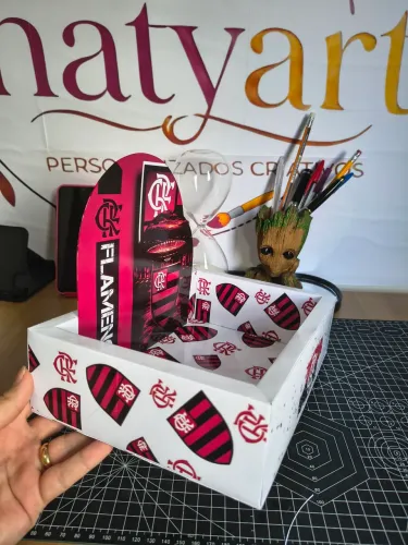 Caixa Organizadora e Cesta Personalizada Papel Fotográfico 180g