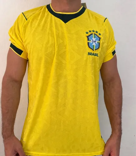 camisa Brasil masculino amarelo 2026