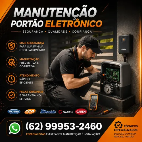 Portão Eletrônico com Defeito? Conserto Rápido Goiânia