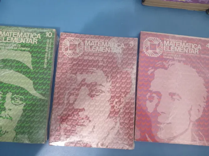 3 livros FUNDAMENTOS DE MATEMÁTICA ELEMENTAR (ORIGINAL ANOS 80)