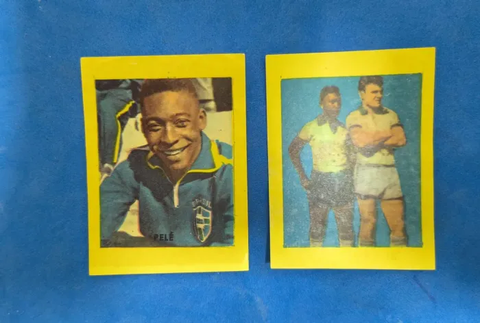 2 Figurinhas Pelé do Álbum Orgulho do Brasil 1966