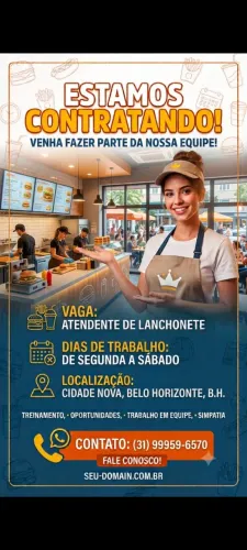 Atendente de lanchonete