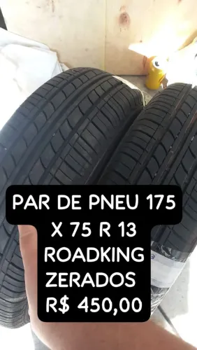 Par de pneu 175 X 75 R 13 zerados. Pneus com procedência, Retirar em Osasco, Vila Remedios