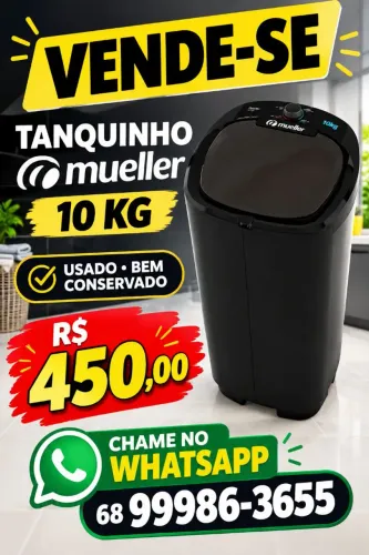 Tanquinho Muller 10kg preto