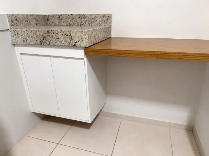 Pia de banheiro armário planejado 
