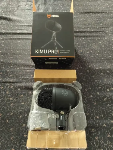 Microfone USB kimu pro para podcast ou aulas online