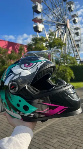 Capacete tribal semi novo tamanho 56