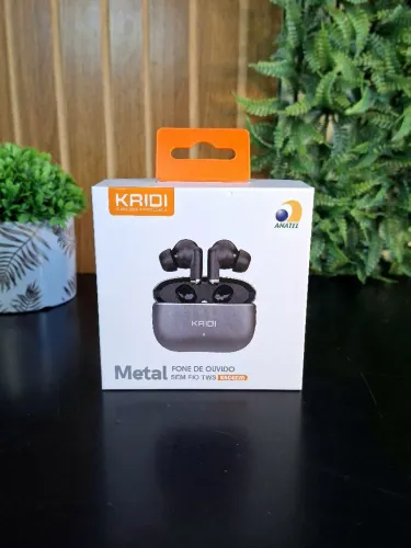 Fone de Ouvido Bluetooth Metal Sem Fio TWS Kaidi KNC-4226