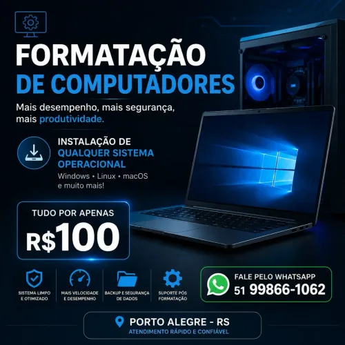FORMATAÇÃO E INSTALAÇÃO DE WINDOWS