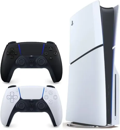 PS5 slim 2 controles + 2 jogos.