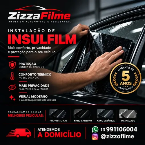 Instalação de Insulfilme | 260 R$