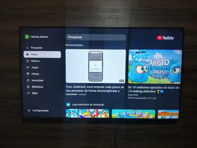 TV samart 50 polegadas 4k Samsung Alexa integrada 