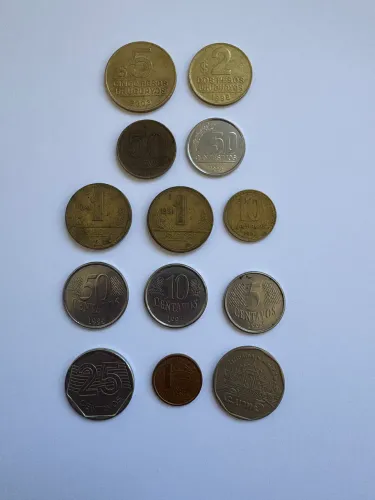 Lote de moedas antigas