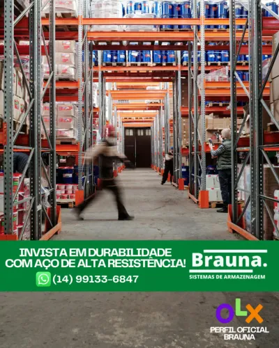 Sistema de Armazenagem Vertical Brauna - Até 300% Mais Espaço