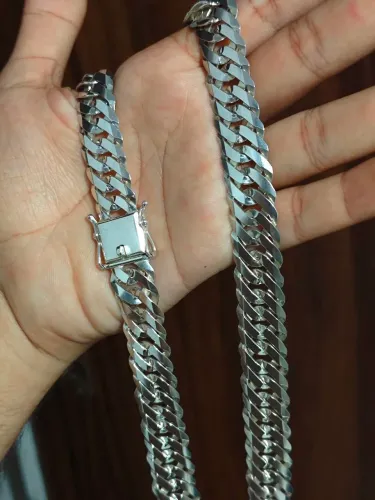 Corrente de prata 17mm elo duplo