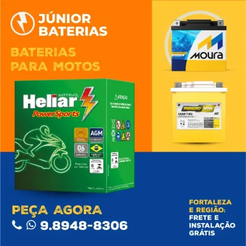Bateria moto 6Ah bateria honda yamaha
