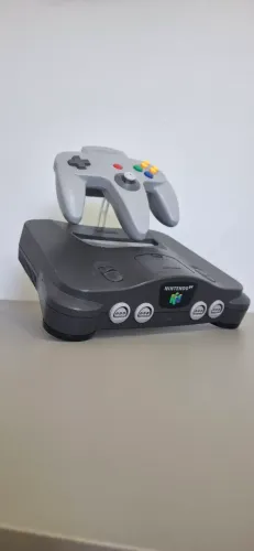 NINTENDO 64 COM FITA ORIGINAL 1 CONTROLE ORIGINAL 