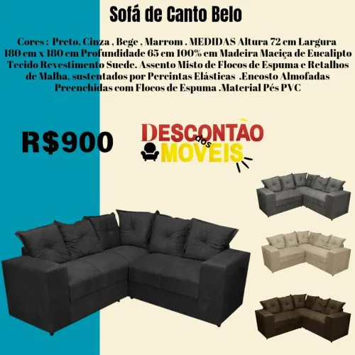 Sofá de canto belo